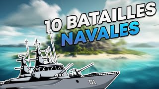 10 BATAILLES NAVALES qui ont marqué LHISTOIRE [upl. by Yattirb642]