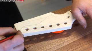 Ep 4  Taking a Cheap Kit Guitar and Making it GREAT  Frets headstock and top [upl. by Pierre]