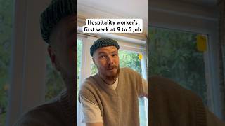 Hospitality worker at a 9 to 5 job comedy hospitality funny work chef [upl. by Ahsirt393]