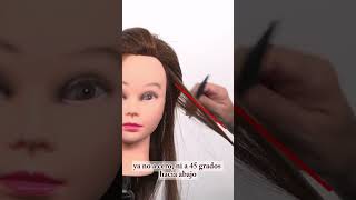 ✂️ Técnicas de corte de cabello en ángulo de 135 grados para producir más movimiento  Curso [upl. by Garfinkel670]