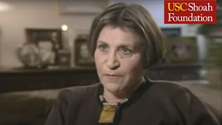 Jewish Survivor Renata SkotnickaZajdman Testimony  USC Shoah Foundation [upl. by Ocirederf]