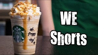 Starbucks Caramel Waffle Cone Frappuccino Review  WE Shorts [upl. by Onailime99]