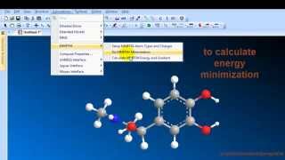 Chem3D tutorial 11 Energy Minimization [upl. by Guntar]