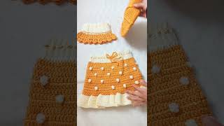 crochet handmade كروشيه طقم تنورة الترند  كوفية رقبة  قبعة البيريه [upl. by Vharat538]