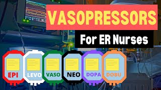 VASOPRESSORS  Emergency Nursing Tips for New grads  Must know before your first day [upl. by Atinuj500]