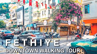 Fethiye Downtown Walking Tour Turkey 4k [upl. by Azile]