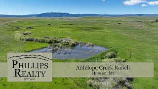 New Montana Ranch For Sale  Antelope Creek Ranch  Hobson Mt [upl. by Lymann261]