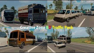 ETS2 Deshi Traffic Pack Showcase  Link [upl. by Ahc]