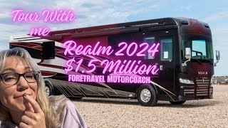 RV Tour Realm 2024 Foretravel Motorcoach Luxury Recreational Vehicle Travel in style [upl. by Colston173]