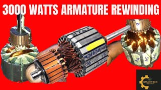 coil rewinding of a Universal Motor Armature [upl. by Artemisia]