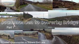 A Drive from Scammonden to Sowerby Bridge Pt 1 Scammonden to Withins [upl. by Lemmie320]