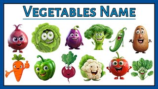 Vegetables Name  सब्जियों के नाम  Vegetables Name Hindi and English  mrkidsedu348 [upl. by Meridith531]