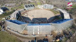 Aerial view of Nassau County International Cricket Stadium  T20 World Cup 2024 [upl. by Tuhn]