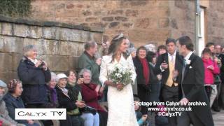 Pippa Middleton attends a wedding at Alnwick [upl. by Olatha244]