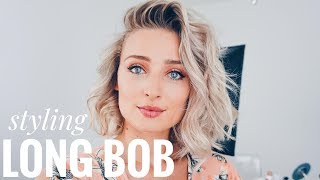 Long Bob  Styling Produkte und Tutorial  OlesjasWelt [upl. by Eyla]