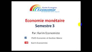 Économie monétaire S3 partie 1 quot La monnaie  définition et formes quot [upl. by Kelila611]