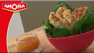 Recette dAiguillettes de Poulet panées aux Amandes  Amora [upl. by Hedvige869]