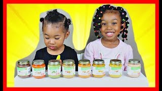 Kids Taste Test Baby Food  Kids Vs Food [upl. by Silisav]