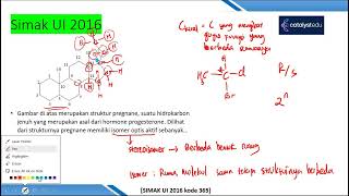 Simak UI 2016 Kimia Kode 365 Kimia Organik Menentukan Banyaknya Stereoisomer [upl. by Drahsir]