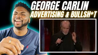 🇬🇧BRIT Reacts To GEORGE CARLIN  ADVERTISING amp BULLSHT [upl. by Emoreg]