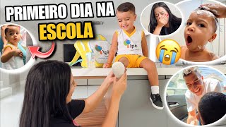 LEVEI MEU FILHO PARA ESCOLA NO PRIMEIRO DIA DE AULA 😭😱 chorei [upl. by Slrahc]