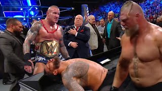 Brock Lesnar Help Randy Orton Wins Undisputed Championship Roman Reigns Match [upl. by Sukin573]