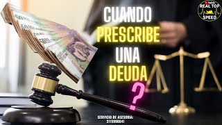 🔴CUANDO PRESCRIBE UNA DEUDA  NO NECESITAS ABOGADO PARA SALIR DE DATACREDITO [upl. by Nitniuq]