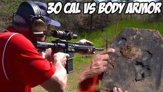 AR10 30 cal extreme rapid fire vs body armor SUPER SlowMo [upl. by Noitsuj705]