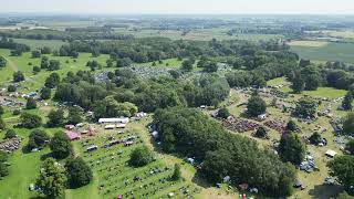 Tractor Fest From above Newby Hall [upl. by Amalburga]