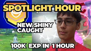 Machop Spotlight Hour 100k Exp earned New Shiny Caught Over 200 Checks [upl. by Marge872]