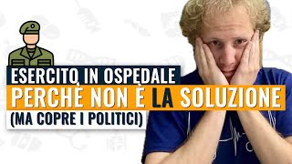 Perché l’esercito in ospedale è una resa ma fa comodo a politici e burocrati non ai sanitari [upl. by Enileqcaj]