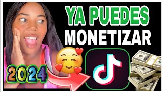 CÓMO MONETIZAR MI CUENTA DE TIKTOK 😱 EN LATINOAMÉRICA 2024✔️ NUEVA ACTUALIZACIÓN [upl. by Wallack872]