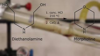 Morpholine Preparation from Diethanolamine [upl. by Neeuq]