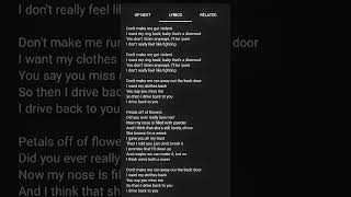 violent by carolesdaughter song request by novaritchie6913 viral lyrics [upl. by Ecinerev]