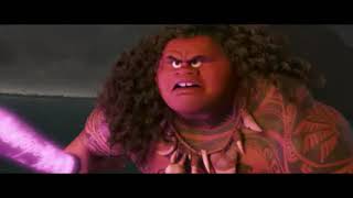 Moana  Maui and Te Ka fight scene [upl. by Ecnesse]