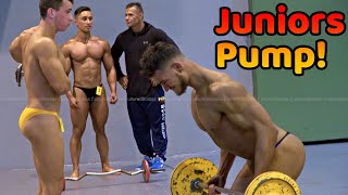 Bodybuilding Juniors Pumproom Colmar [upl. by Wanfried110]