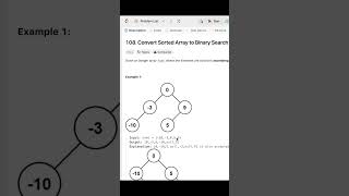 How to create Binary Search Tree from Sorted Array in 1min javascript frontend leetcode code [upl. by Oiramal498]