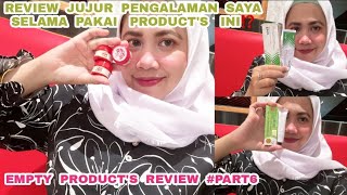 part6 EMPTY PRODUCTS REVIEW JUJUR OBAT UNTUK MENGATASI KULIT GATALGATAL empty shoppingvlog [upl. by Darci]