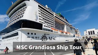 8 days on Luxury Large Cruise Ship around Europe 17  quotMSC Grandiosaquot Ship Tour [upl. by Gnil]