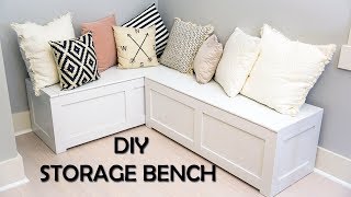 Kitchen Nook Storage Bench DIY [upl. by Milford968]