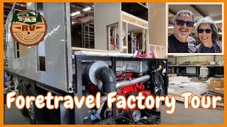 FORETRAVEL FACTORY TOUR  Custom Made Diesel Pusher [upl. by Niles]