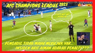 Insiden Arif Aiman  JDT vs Kawasaki Frontale  Isu VAR tidak diguna pakai [upl. by Samau]