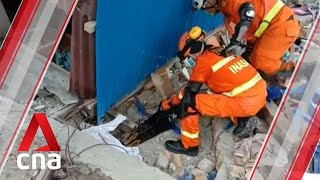 At least 37 killed after 62magnitude earthquake rocks Indonesias Sulawesi island [upl. by Dilahk]