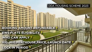 DDA Housing Scheme 2023  OFFICIAL PRICES OF DDA LIG amp EWS Flats in Dwarka Sector 19B amp 14 [upl. by Airamalegna171]