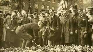 Marshal Joseph Joffre Breaks Ground for Lafayette Statue May 14 1917 [upl. by Htebirol480]