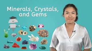 Minerals Crystals and Gems  Elementary Science for Kids [upl. by Meelak250]