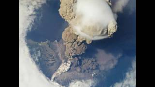 NASA  Sarychev Volcano Eruption from the International Space Station [upl. by Ailemap]