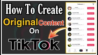 How To Create ORIGINAL Content On TikTok  With Best Content ideas To Go Viral [upl. by Kanor]