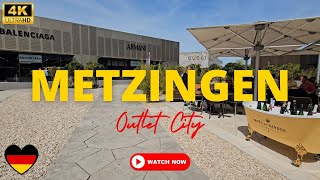 Metzingen Outlet City Walking Tour  4K Germany [upl. by Jeno]