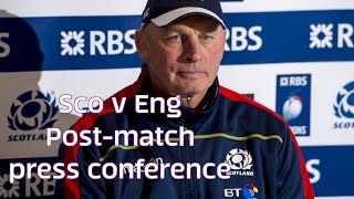 Scotland v England  Postmatch press conference [upl. by Karna]